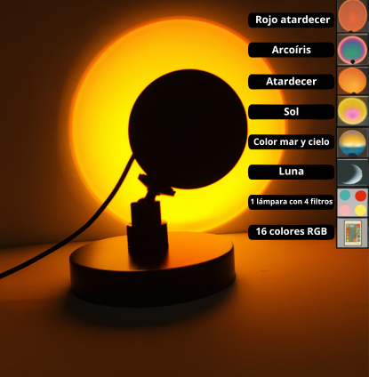 Lámpara de atardecer