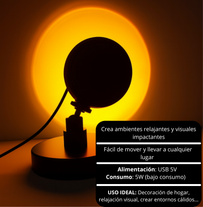Lámpara de atardecer