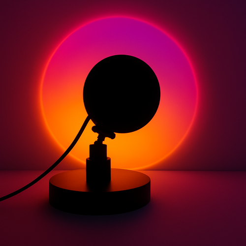 Lámpara de atardecer